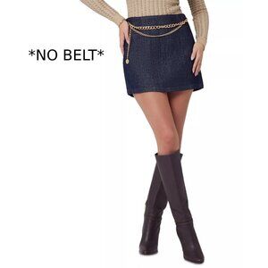 GUESS Women's Chain Mini Short Skirt Blue Size 28 *MISSING* MSRP $118